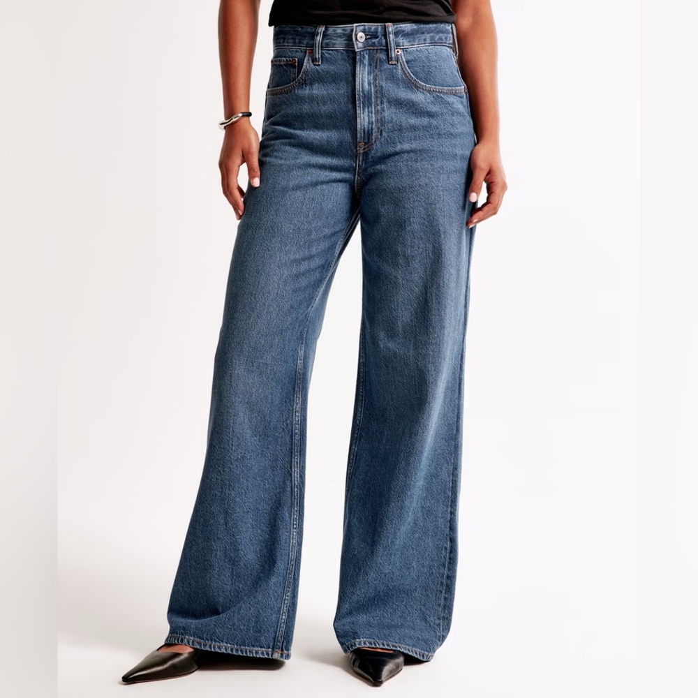 Curve Love The Wide Leg High Rise - Dark Blue
